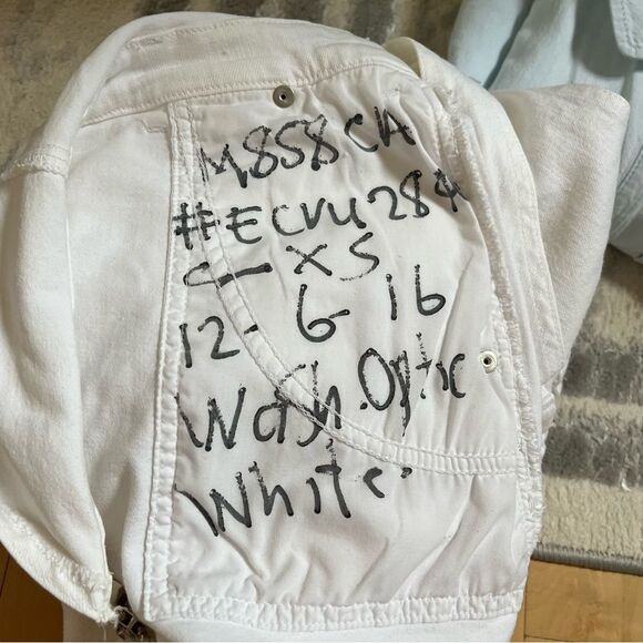 McGuire Uma Denim Skirtall in Optic White XS - Picture 10 of 13